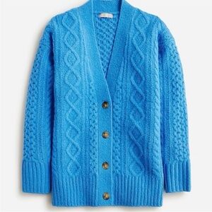 J Crew Cardigan! NWT. Gorgeous blue color. Size M